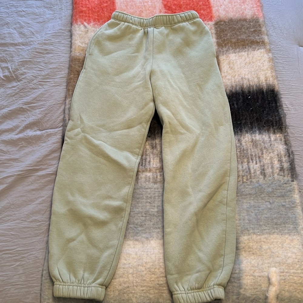 Green joggers